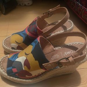 Tom’s wedges. Only worn once.